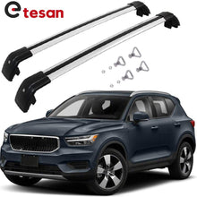 2 Pieces Cross Bars Fit for VOLVO XC90 2016 2017 2018 2019 2020 2021 Silver Cargo Baggage Luggage Roof Rack Crossbars
