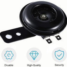 Universal Motorcycle Electric Horn kit 12V 1.5A 105db Waterproof Round Loud Horn Speakers for Scooter Moped Dirt Bike ATV