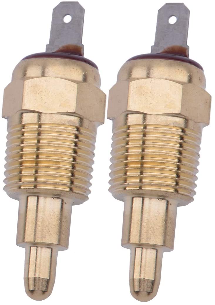CITALL 2Pcs 185-200 Degree Electric Engine Cooling Fan Thermostat Temperature Switches for Car SUV Off Road Pickup MPV RV