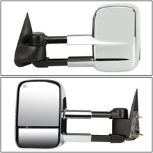DNA Motoring TWM-021-T111-CH+DM-074 Pair of Towing Side Mirrors + Blind Spot Mirrors