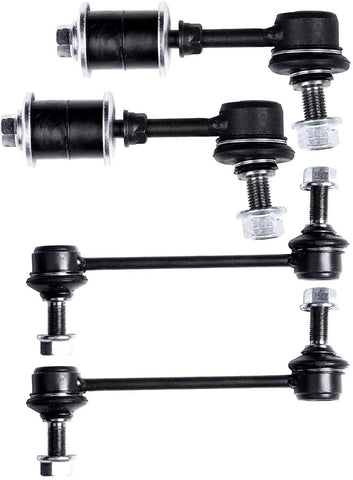 LSAILON 4pcs Front Sway Bar End Links Rear Sway Bar End Links Kit Fit for 1997-2001 for Honda Prelude