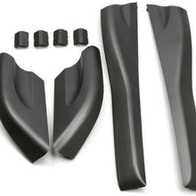 AP68-4Pcs Roof Rails Rack End Cover Shell for Hyundai Tucson 2004-2008 Suitable for car (Color : Black)