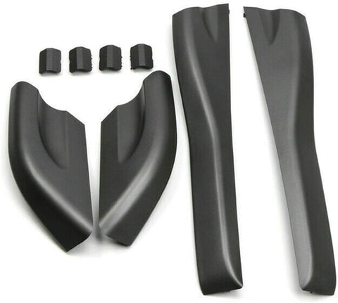 AP68-4Pcs Roof Rails Rack End Cover Shell for Hyundai Tucson 2004-2008 Suitable for car (Color : Black)