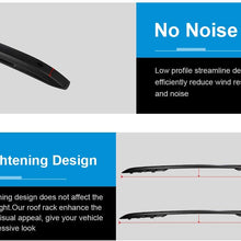 ECCPP Roof Rack Side Rails Luggage Cargo Carrier Roof Side Rails Fit for Jeep Renegade 2015 2016 2017 2018 2019 2020,Black Aluminum Roof Rack Cross Bars Cross Rails