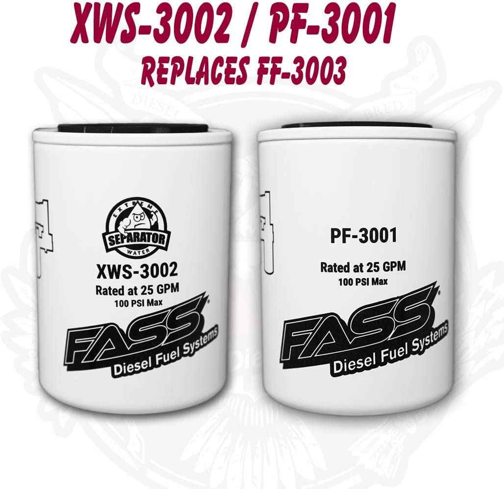 FASS Titanium Series Fuel Filter Package XWS-3002 / PF-3001 | Replaces FF-3003