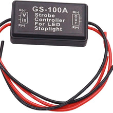 smseace 1PCS 100A Strobe Controller for LED Stoplight 12-24V Good Waterproof and dust Proof Flashing Strobe Blinking Controller Flasher Module GS-100A-1PCS