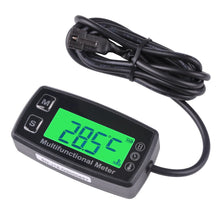 Digital Engine Tach Hour Meter Tachometer Thermometer Temperature Temp Gauge Sensor for ATV UTV Dirt Bike Motorcycle Outboards Snowmobile Generator Mower PWC Marine Boat