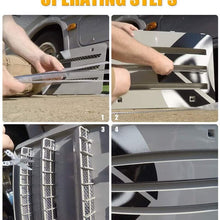 RV Furnace Vent Cover Flying Insect Screen for Camper Vents Protects RV Furnaces from Insects Stainless Steel Mesh with Installation Tool
