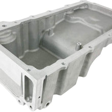 A-Team Performance LS Aluminum Rear Sump Low-Profile Retro-Fit Oil Pan Compatible with Chevrolet SB V8 GEN. III, IV Satin