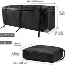 GUE Car Cargo Roof Bag, Waterproof Cargo Travel Luggage Bag Basket, Rack Carrier Travel Universal Strong Straps