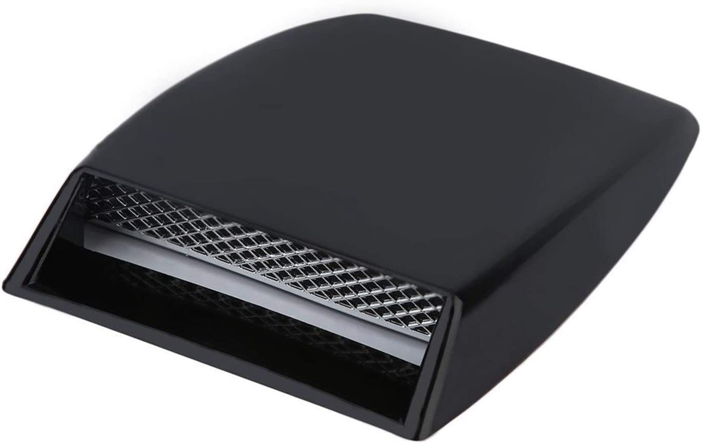 Universal Decorative Air Flow Intake Scoop Turbo Bonnet Vent Cover Hood Silver/White/Black Car Styling Hood Scoop