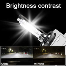 D1S/ D1C 4300K Xenon HID Replacement Bulb Diamond White Metal Stents Base 12V Car Headlight Lamps Head Lights 35W (A Pair)