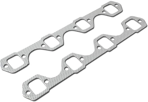 Replacement for 62-97 Ford/Lincoln/Mercury/Shellby Vehicle 3.6L-5.8L SBC Windsor V8 Engine Pair Exhaust Manifold Gasket