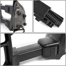 Pair Black Power Heated Amber LED Turn Signal Telescoping Side Towing Mirror Replacement for Ford Super Duty 08-16