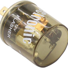 XtremeAmazing 12V 2 Pin Heavy Duty LED Electronic Fixed Turn Signal Flasher Relay Hazard Warning Light