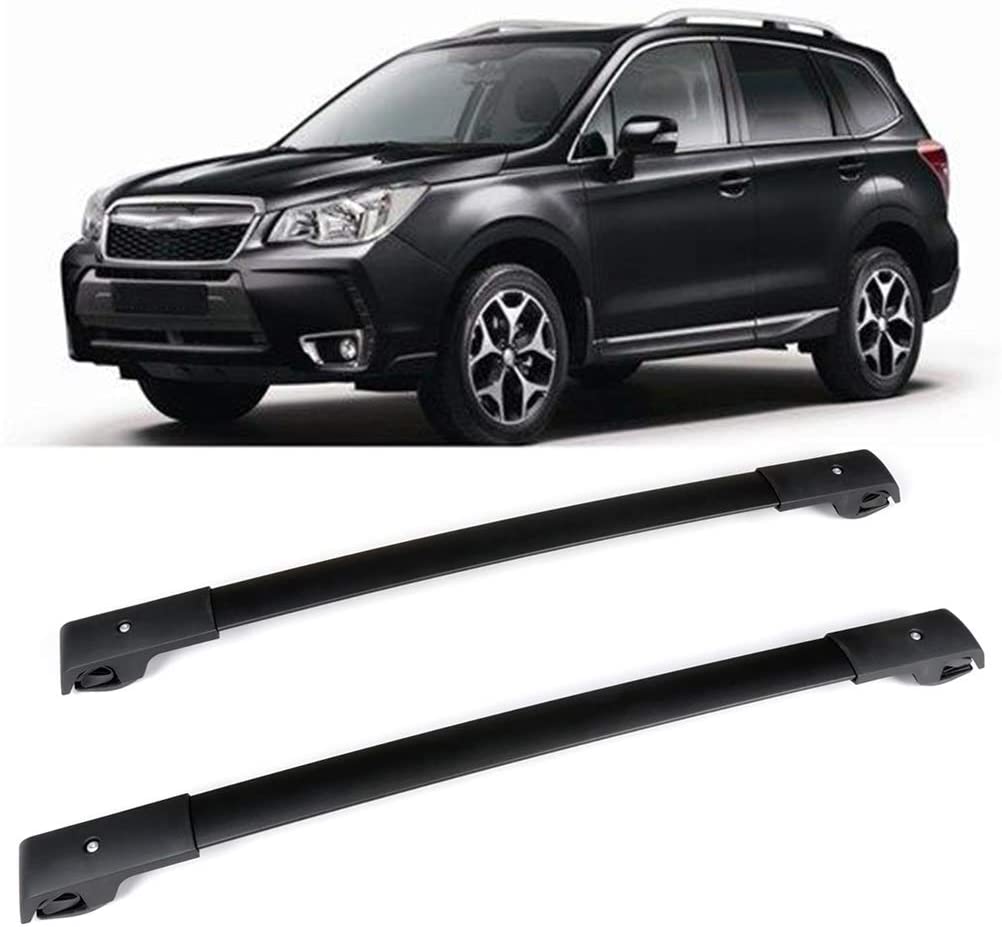 OCPTY Roof Rack Cargobar Carrier For Subaru Forester 2009-2013 Rooftop Luggage Crossbars - Fits Side Rails Models ONLY