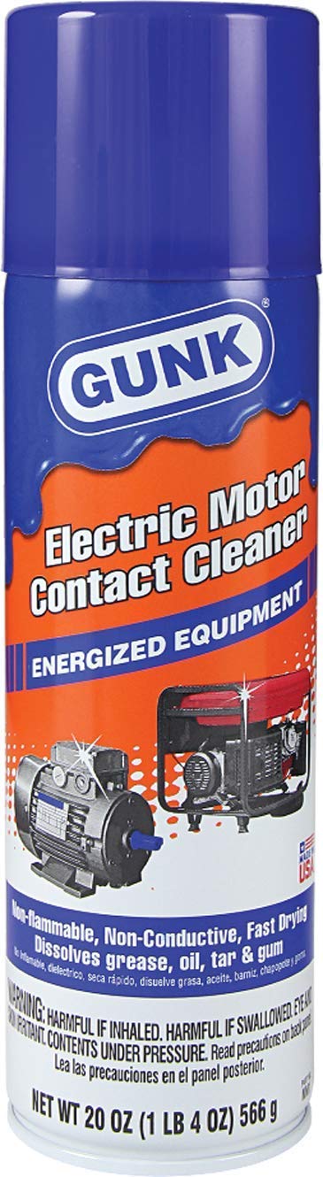 Gunk NM1 One Each, 20 oz. Electric Motor Contact Cleaner, 12 Pack