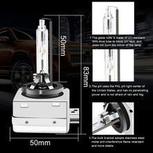 D1S/ D1C 4300K Xenon HID Replacement Bulb Diamond White Metal Stents Base 12V Car Headlight Lamps Head Lights 35W (A Pair)