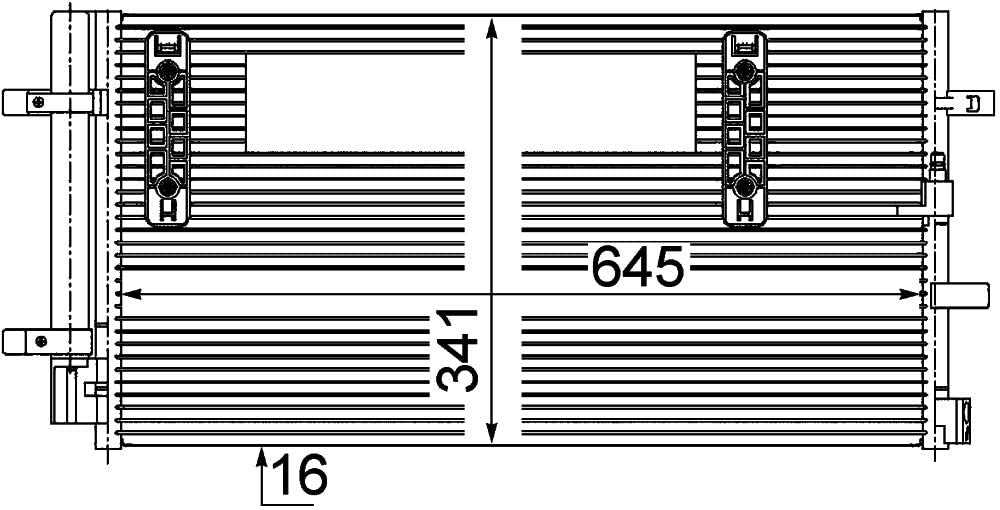 MAHLE Behr AC 457 000P A/C Condenser