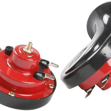 Homyl Motor Bike Air Horn Black&Red 120dB 12 Volt Motorcycle Loud Level New
