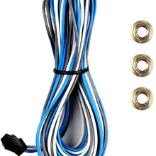 SCITOO Tow Mirrors Compatible with 2003-2006 for GMC Sierra Towing Mirrors with Power Heated with Turn Signal Light Running Light Lens with LED Light Chrome Housing