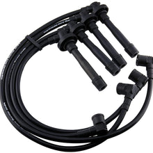 VMS RACING 94-01 10.2mm High Performance Engine SPARK PLUG WIRES Wire Set in BLACK Compatible with Honda Acura Integra Type-R ITR Civic VtiR Vti VTi-S GS-R DC2 DB8 hatch DOHC VTEC B18 B18B 94-01