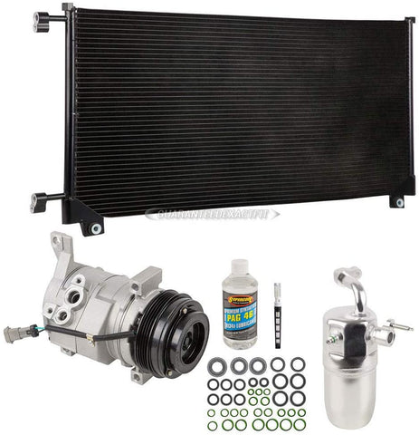 A/C Kit w/AC Compressor Condenser Drier For Chevy Silverado GMC Sierra V8 Gas 2000 2001 2002 2003 2004 2005 - BuyAutoParts 60-82439CK New