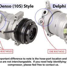 AC Compressor & A/C Clutch For Chevy Silverado Avalanche GMC Sierra C3500 HD Replaces Delphi HU6 - BuyAutoParts 60-00970NA New
