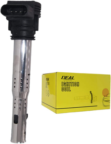 DEAL Set of 1 New Ignition Coil For A3 A4 allroad A5 A6 Q5 TT R8 RS4 RS5 Volkswagen CC Beetle GTI Eos Passat Jetta Golf 2.0L L4 2.5L L5 4.2L V8 5.2L V10 Replacement# UF-575 C1627 UF623