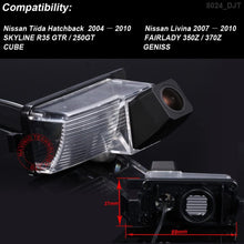 LYNN Waterproof Backup Camera Color Car Rear View Camera 170 Degree Viewing Angle License Plate with Night Vision for LIVINA TIIDA GENISS GT-R 350Z 370Z Z34
