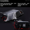 LYNN Waterproof Backup Camera Color Car Rear View Camera 170 Degree Viewing Angle License Plate with Night Vision for LIVINA TIIDA GENISS GT-R 350Z 370Z Z34