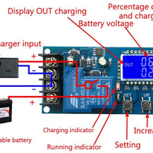 ZEFS--ESD Electronic Module 6-60V Charging Control Module 30A LCD Display Storage Lithium Battery Charger Control Switch Protection Board