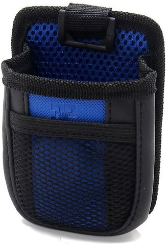uxcell Blue Air Vent Mount Hanging Type Car Phone Holder Storage Bag w Plastic Hook