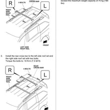 Aintier 2Pcs Aluminum Cross Bar Roof Rack Compatible with 2011-2017 for Honda Odyssey Roof Top Rail Rack Crossbar Luggage Cargo Carrier Roof Rack Set