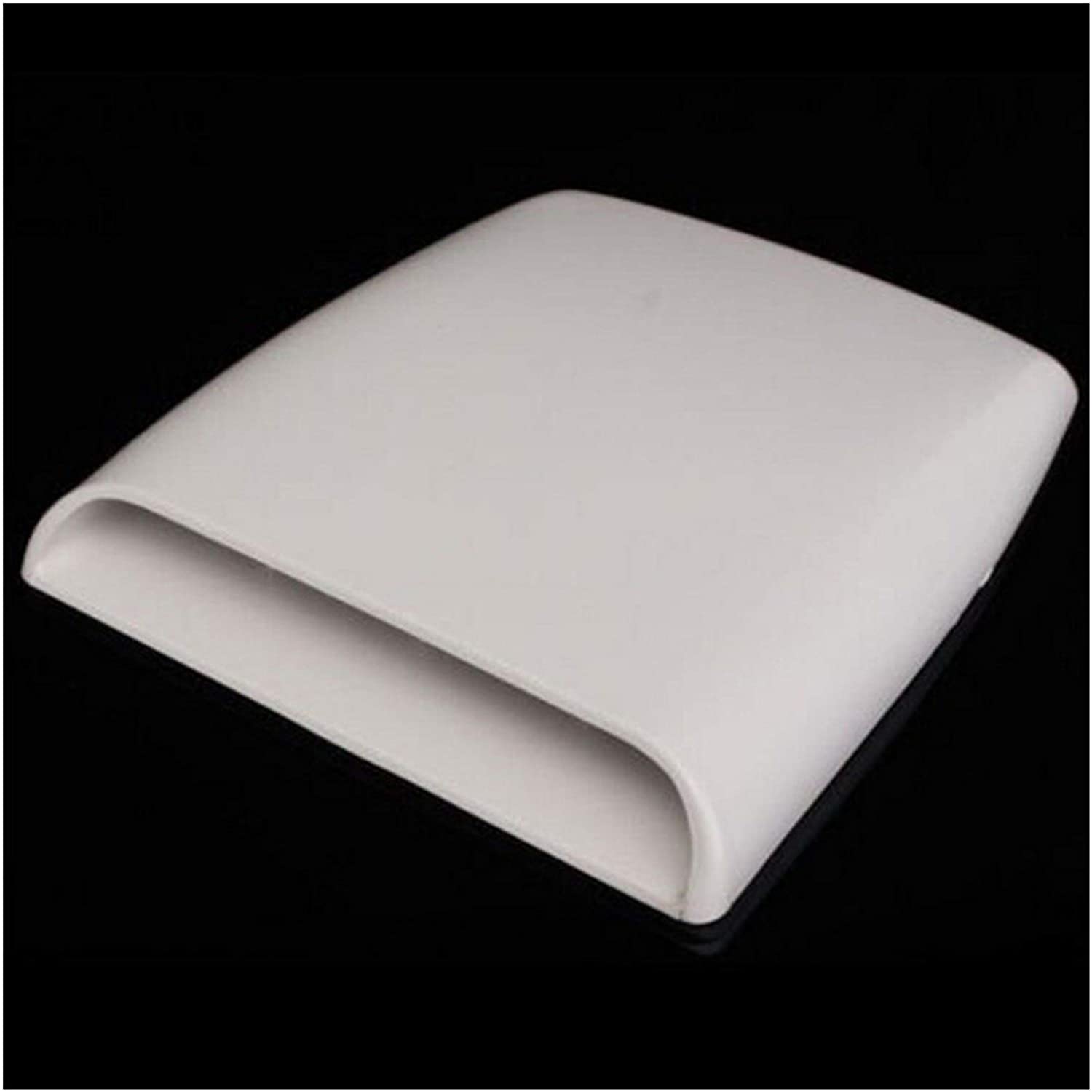 Silver/White/Black Universal Decorative Air Flow Intake Scoop Turbo Bonnet Vent Cover Hood Car Styling Hood Scoop (Color Name : Black)