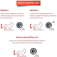 G·PEH 1-Way PKE Car Alarm System Proximity Lock Unlock Push Button Start Remote Engine Start Keyless Go System DC12V