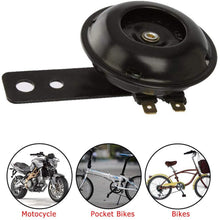 Esenlong 12V Super Loud 105dB Scooter Moped Dirt Bike ATV Motorcycle Air Horn 70mm (Black)