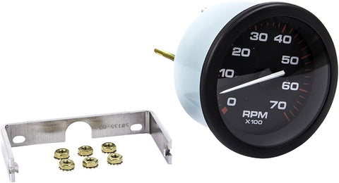 Sierra International 69044P 0-7000 RPM Dial Range Amega Domed Electric Tachometer for Force Engines, 3