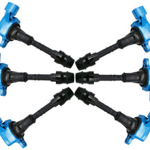 Germban UF401 Set of 6pcs Ignition Coil Fits for Infiniti FX35 G35 M35 for Nissan 350Z 3.5L-V6 C1439 22433AL615