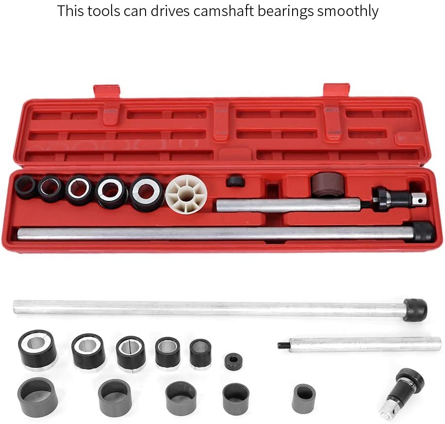 Qiilu Universal Engine Camshaft Bearing Installation and Removal Tool Kit, Engine Camshaft Cam Bearing Installation Insert Removal Remove Tool