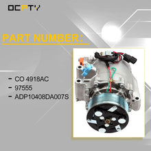 OCPTY Air Conditioner Compressor Compatible with Honda Civic 1.8L 2006-2011 CO 4918AC