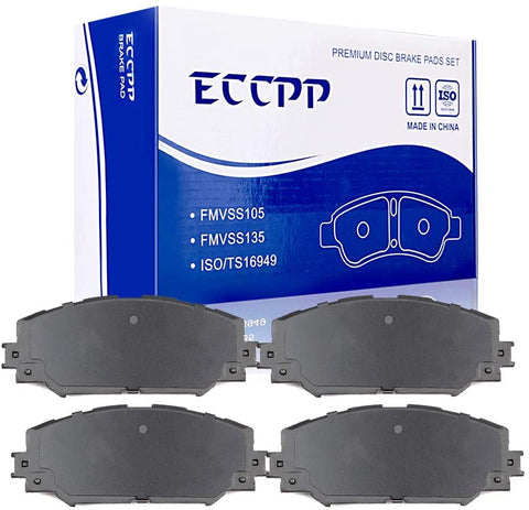 Brake Pads,ECCPP 4pcs Front Ceramic Disc Brake Pads Kits fit for 2010 2011 2012 Lexus HS250h,2009 2010 Pontiac Vibe,2008-2015 Scion xB,2009-2018 Toyota Corolla,2006-2018 Toyota RAV4