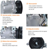 Podoy 3C581-50060 Air Conditioning M7040 Compressor AC for Compatible with Kubota M108S M5040 SVO7E M8540 M9540 3C581-97590 Tractor Parts