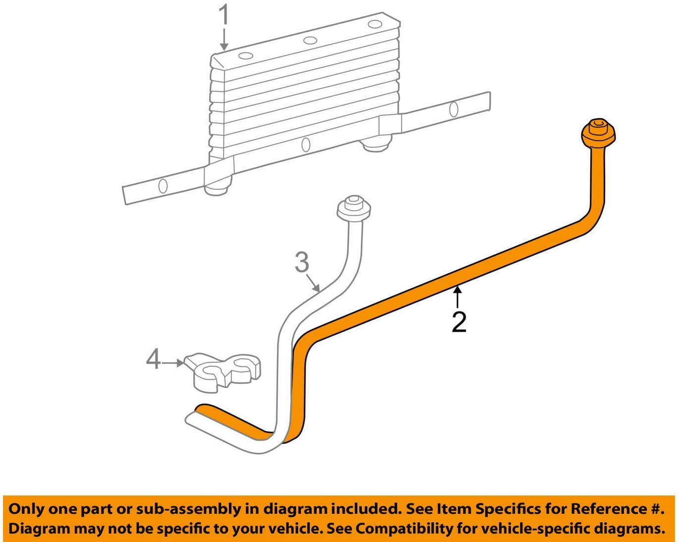 Genuine GM 15809058 Transmission Fluid Cooler Inlet Hose