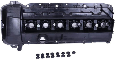 cciyu Left/Right Engine Valve Cover and Gasket Compatible with BMW 325Ci 325Xi 330Ci BMW 525i 530i X3 X5 Z4 2002-2006 Camshaft Cover