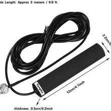 Fosa 30MHz -1200MHz Wideband Scanner Mobile Radio Antenna Glass Mount w/BNC Connector Car, Truck, Motorcycle, Harley, Boat, Golf Cart, Campers, Mobile Radio