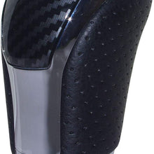 Pursuestar Black Leather Luxury Brown Wood Gear Lever Shift Knob for Toyota Alphard Crown Lexus Camry RAV4 Land Cruiser Hiace Mazda M8x1.25