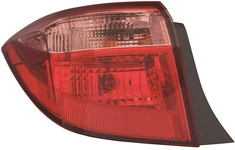 ACK Automotive Light for Toyota Corolla 17-19 Tail Light Outer Halogen E/L/LE/LE MDL US Driver Side