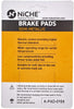 NICHE Brake Pad Set For Harley-Davidson Street Glide Dyna Road King Softail 44082-00E Front Rear Semi-Metallic 3 Pack