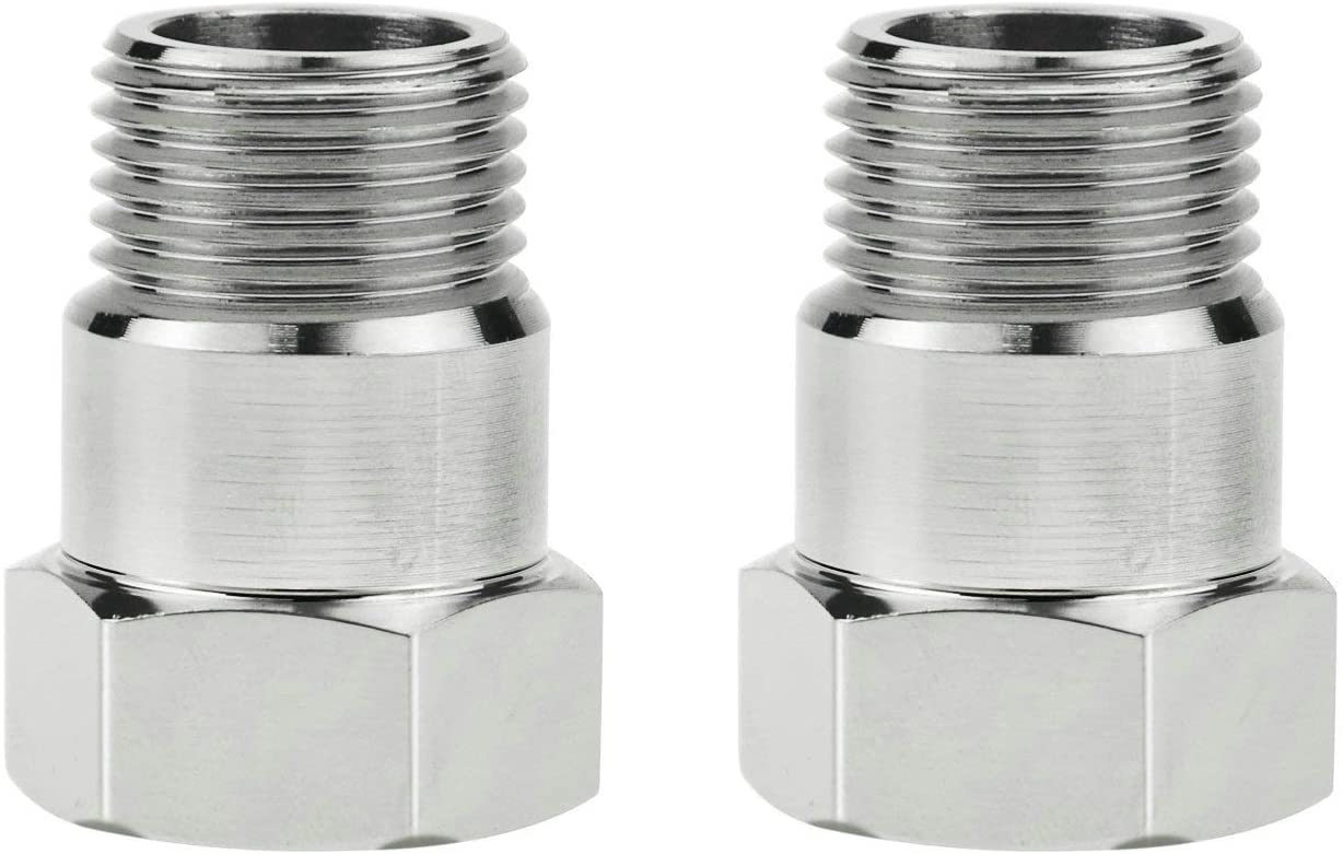 Pack Of 2PCS O2 Oxygen Sensor Fitting Bung M18x1.5 Adapter Adjustment